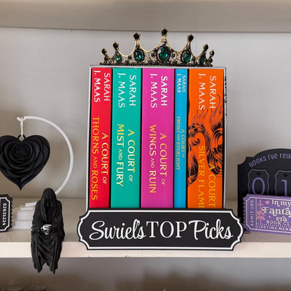 In My Night Court Era Book Club Ticket Bookshelf Sitter | ACOTAR Inspired