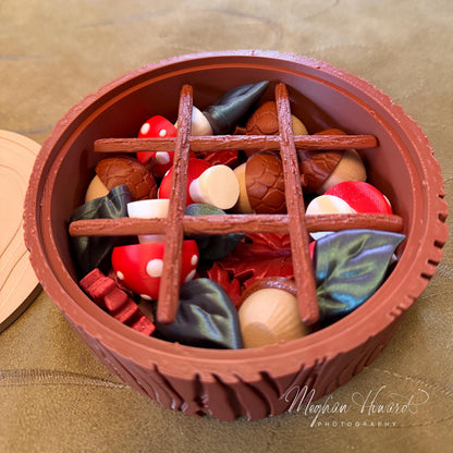 Enchanted Forest Tic Tac Toe | Hobbit Core Game | Cottage Core Gift