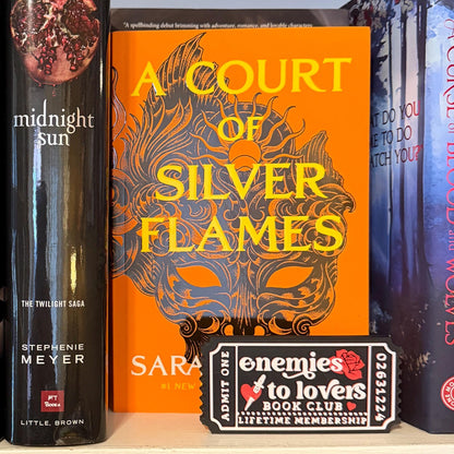 Enemies to Lovers Book Club Ticket Bookshelf Sitter