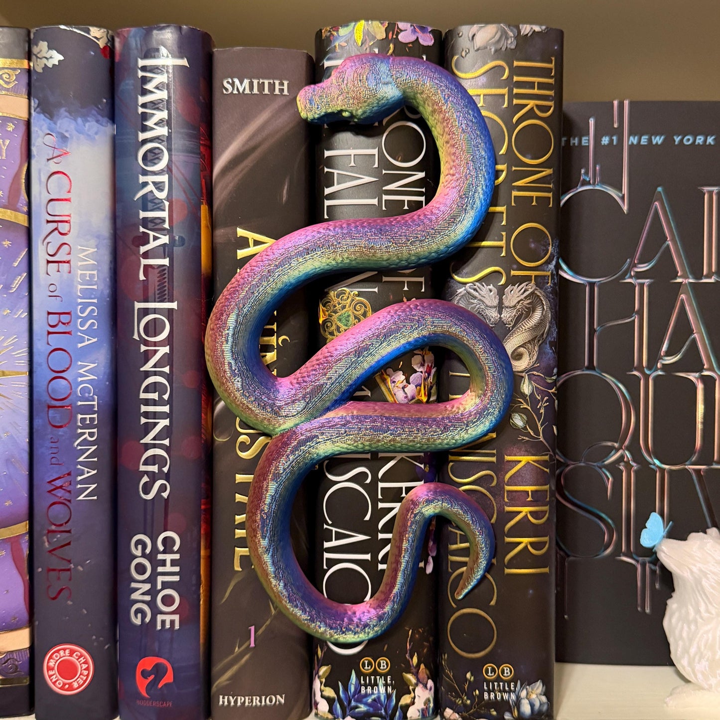 Coiled Snake Book Spine Hugger