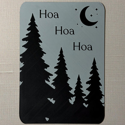 Kindle Case Insert: Forest and Crescent Moon, Hoa Hoa Hoa