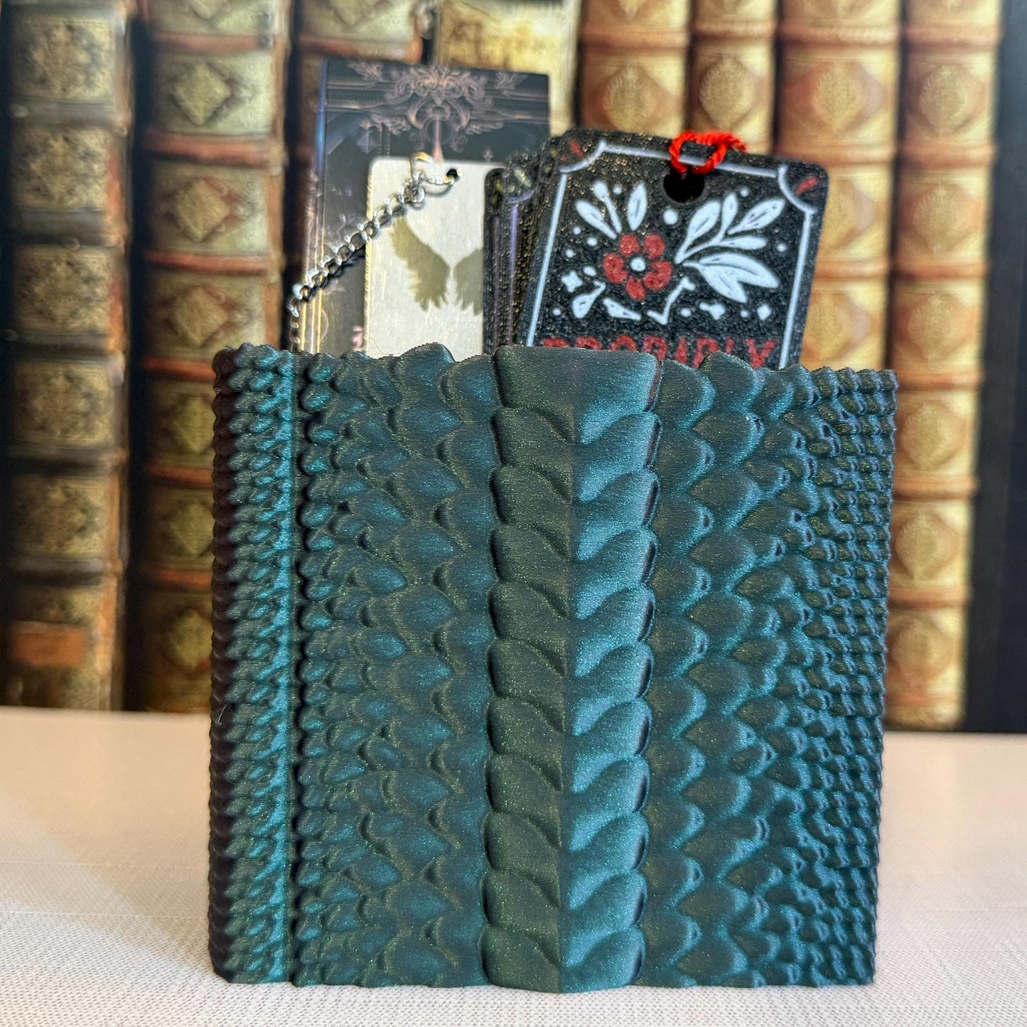Dragon Scale Book-Shaped Bookmark Holder