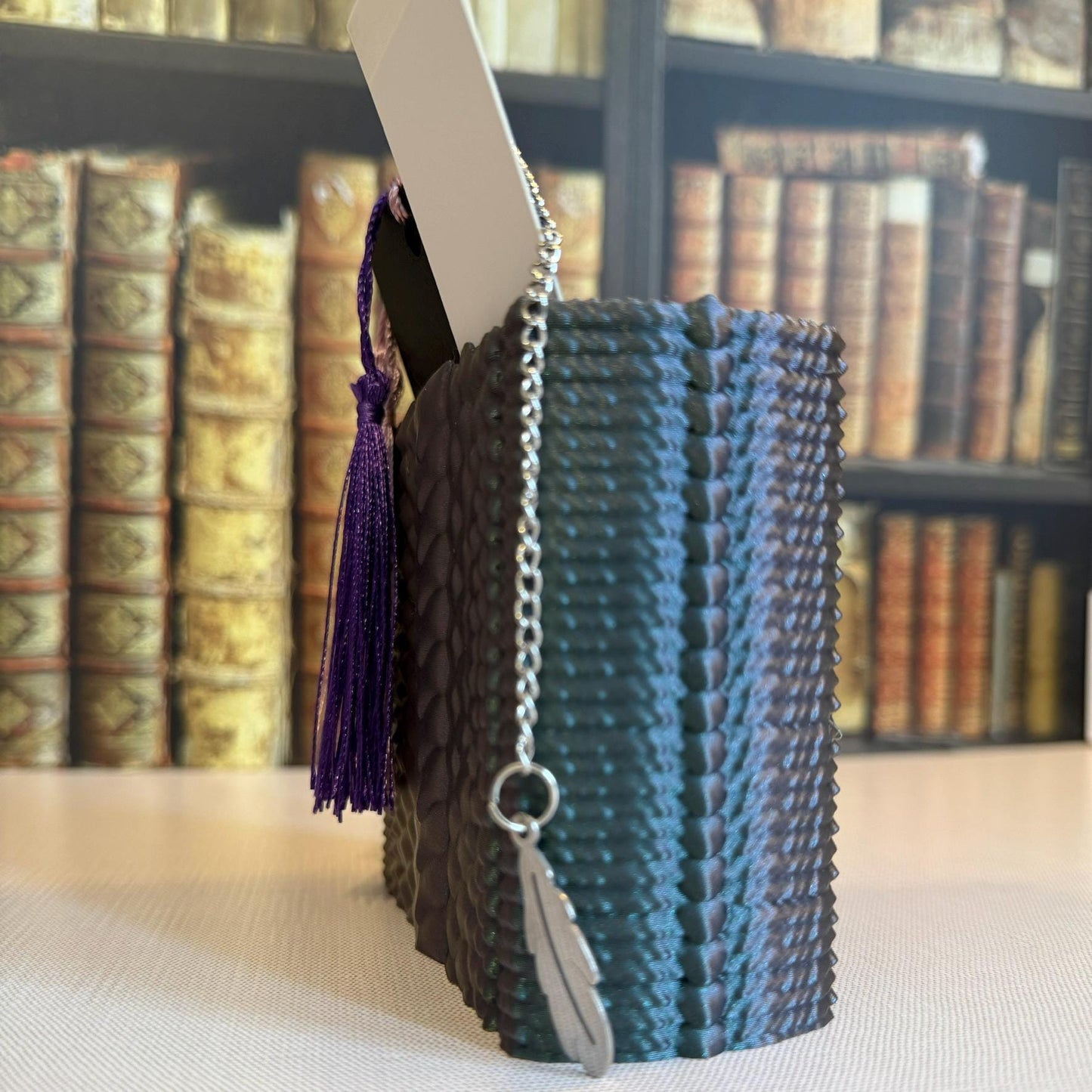 Dragon Scale Book-Shaped Bookmark Holder