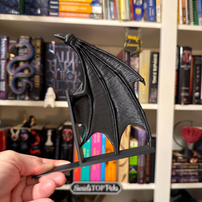 Wing Bookends | Bat Wings | Dragon Wings | Fantasy Bookshelf
