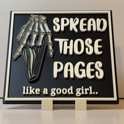 Spread Those Pages Square Sign