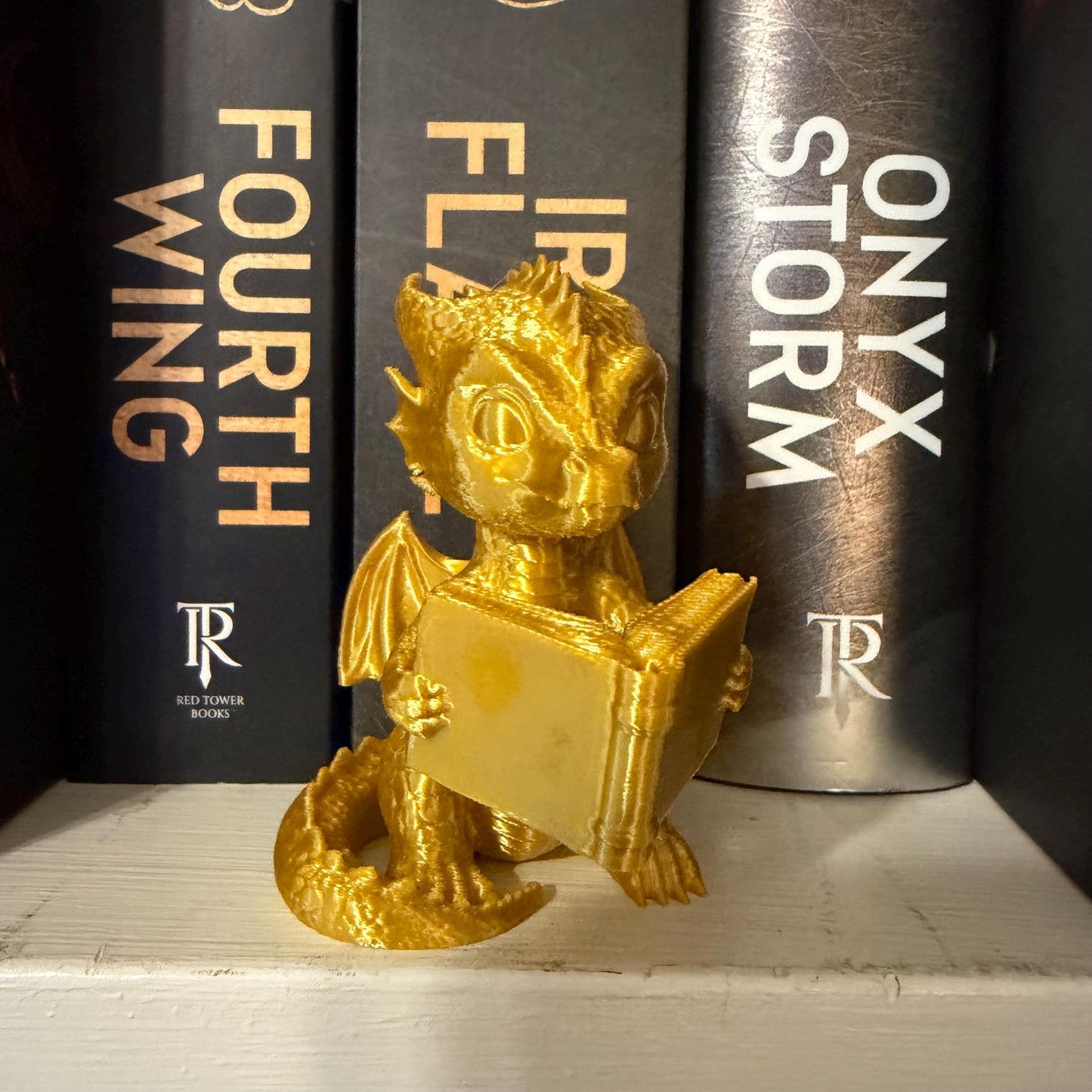 Baby Dragon Shelf Sitter | Fantasy Inspired Bookshelf Decor