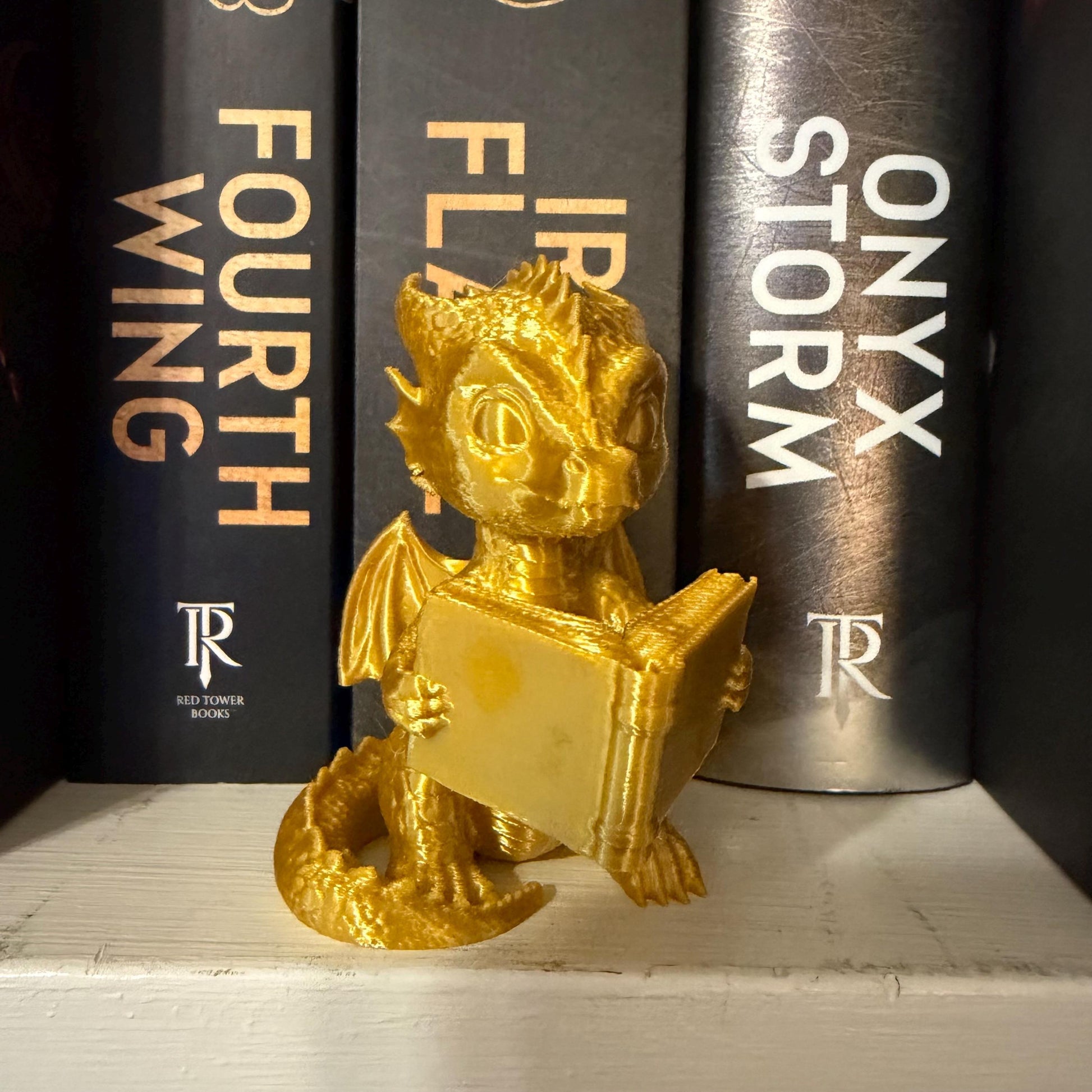Baby Dragon Shelf Sitter | Fantasy Inspired Bookshelf Decor