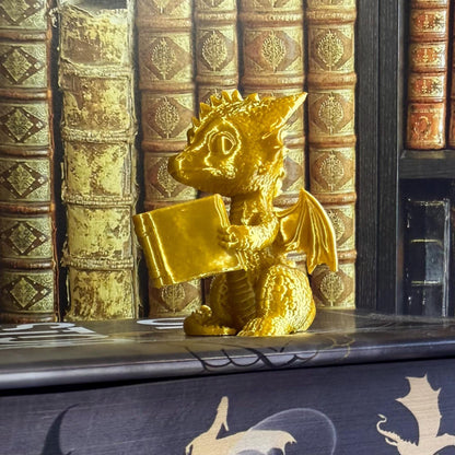 Baby Dragon Shelf Sitter | Fantasy Inspired Bookshelf Decor