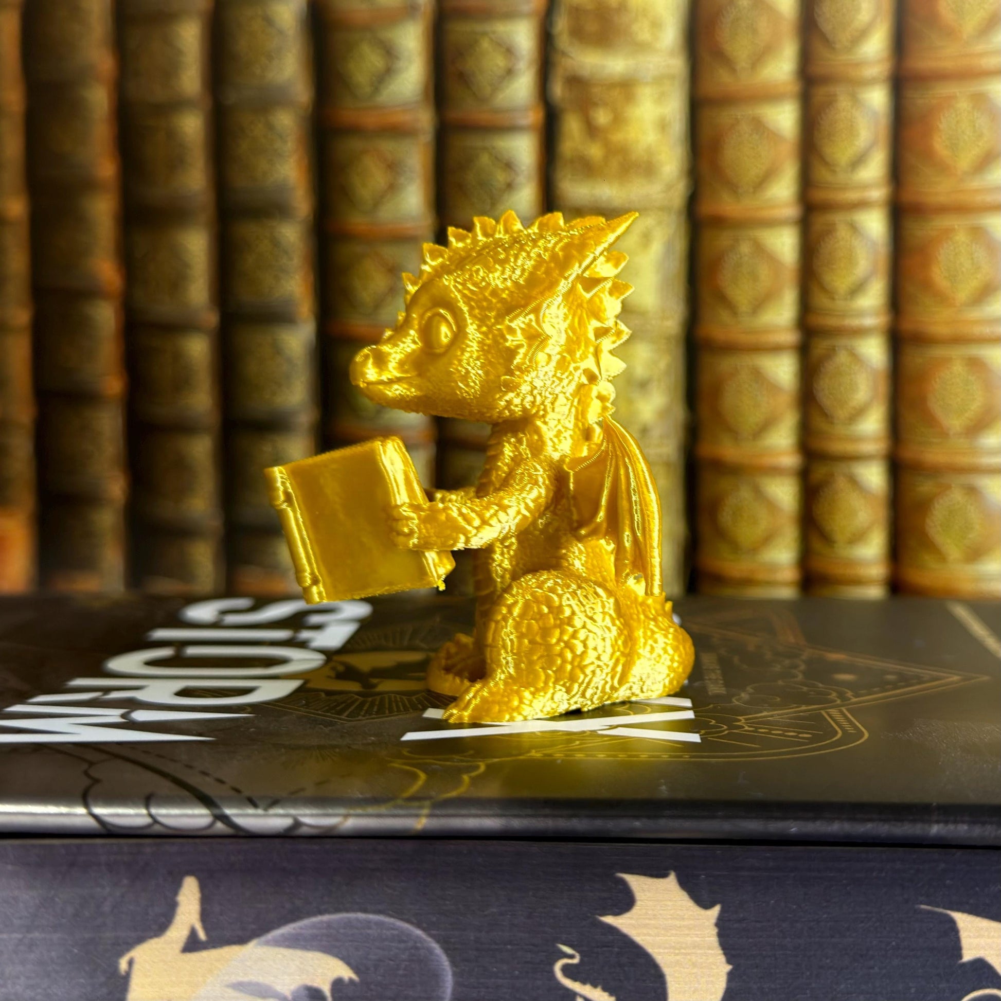 Baby Dragon Shelf Sitter | Fantasy Inspired Bookshelf Decor
