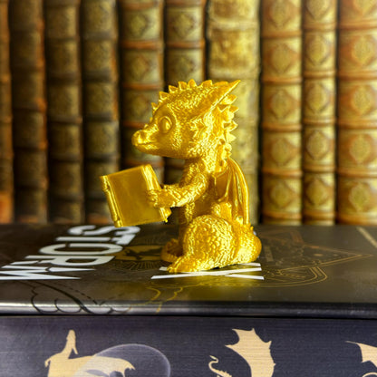 Baby Dragon Shelf Sitter | Fantasy Inspired Bookshelf Decor