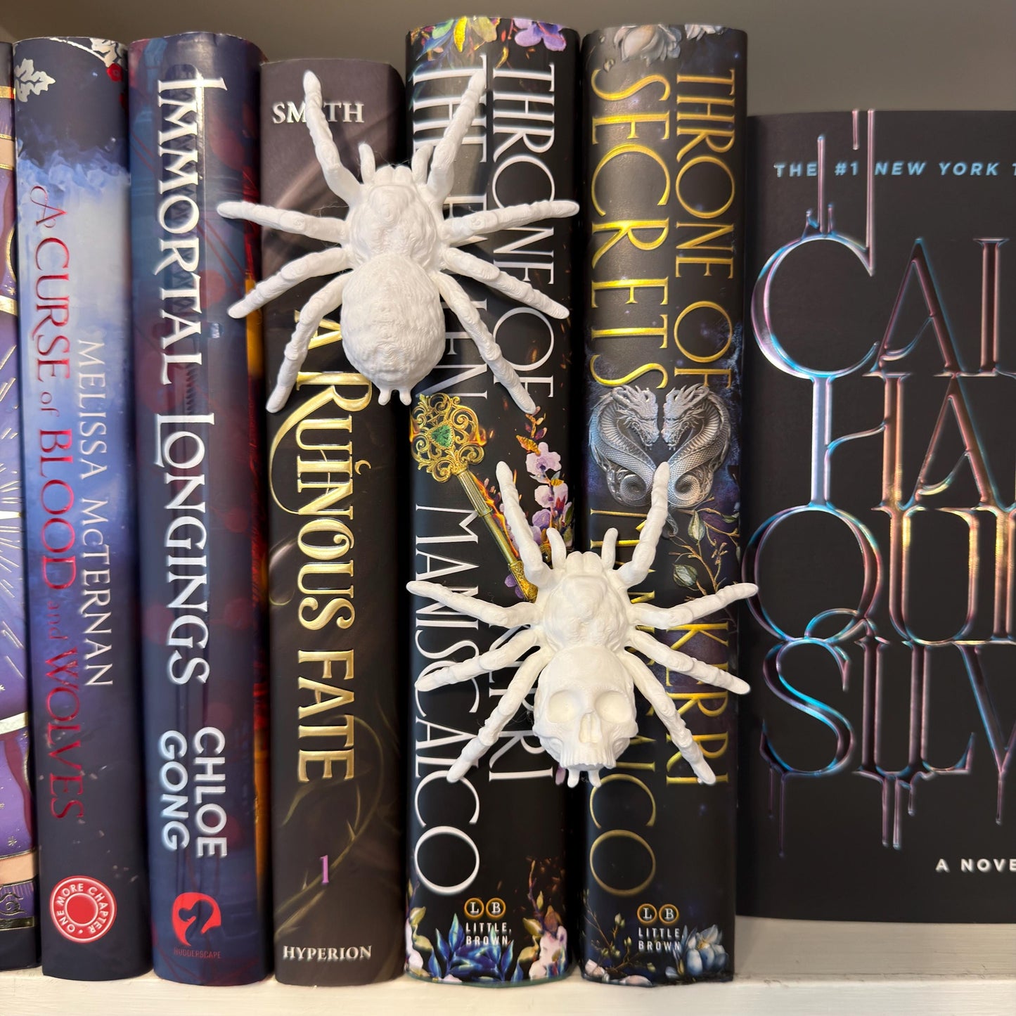 Gothic Tarantula Spider Book Spine Hugger | Shelf Sitter | Magnet