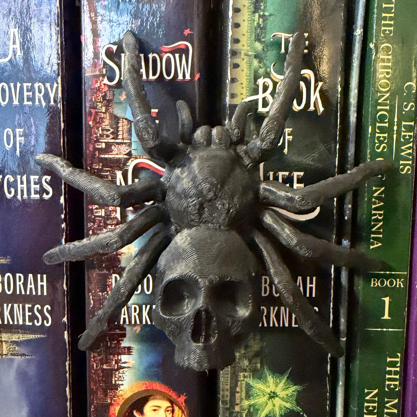 Gothic Tarantula Spider Book Spine Hugger | Shelf Sitter | Magnet