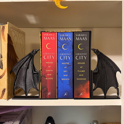 Wing Bookends | Bat Wings | Dragon Wings | Fantasy Bookshelf