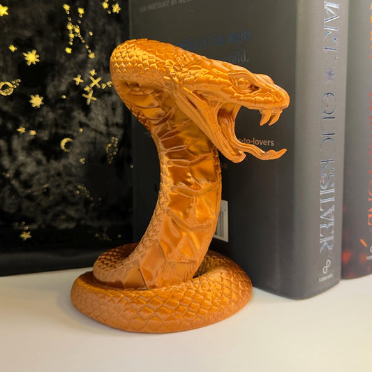 Cobra Bookends | Fantasy Bookshelf Decor