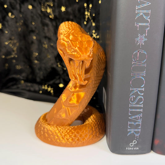 Cobra Bookends | Fantasy Bookshelf Decor