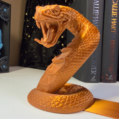 Cobra Bookends | Fantasy Bookshelf Decor