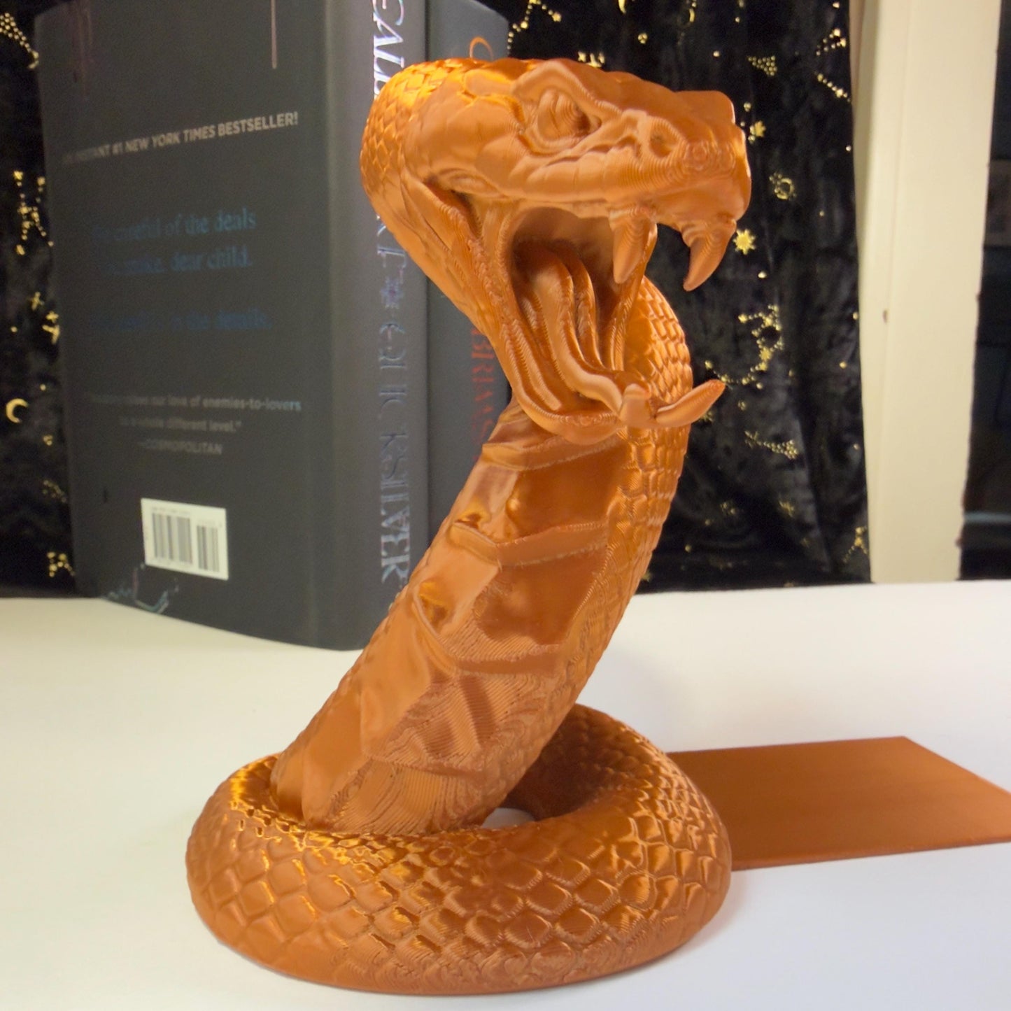 Cobra Bookends | Fantasy Bookshelf Decor