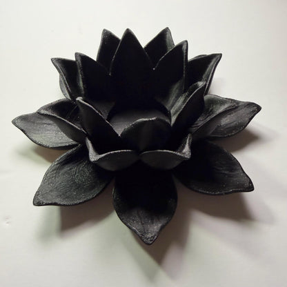 Lotus Flower Tealight Holder | Floral Bookshelf Decor | Cozy Reading Nook