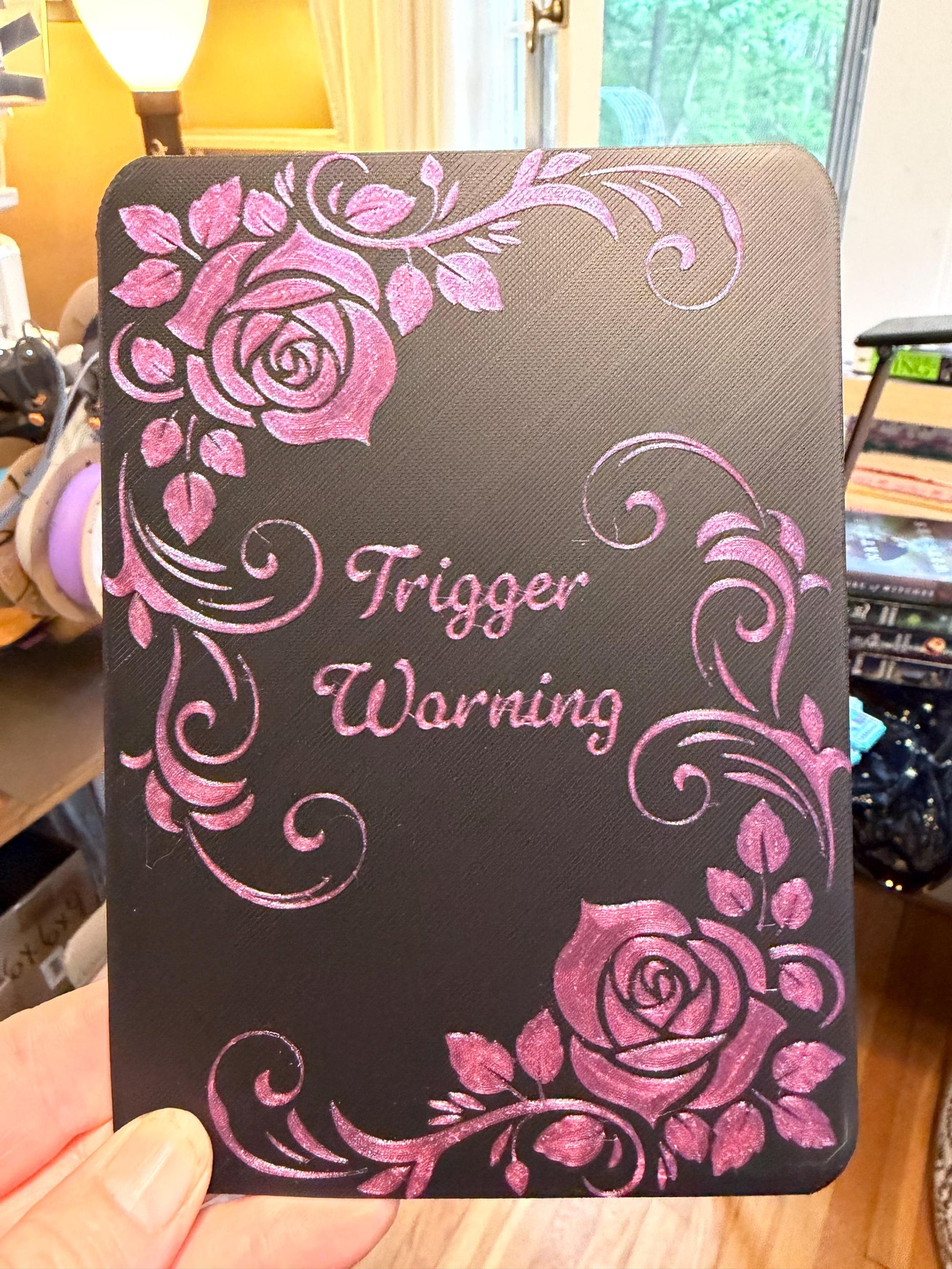 Kindle Case Insert: Trigger Warning