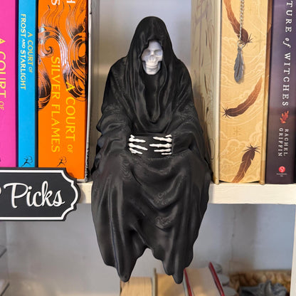 Suriel Tealight Holder XL | Shelf Sitter Perchling | Grim Reaper | Romantasy Bookshelf Decor