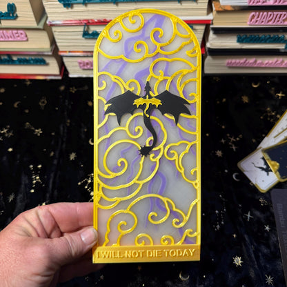 Dragon Duo Tealight Holder and Book Nook | Dragon Romantasy Bookshelf Decor