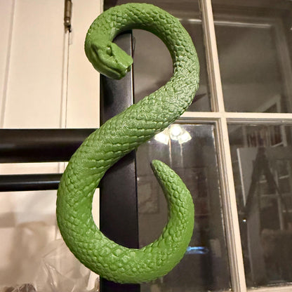 Snake Book Spine Hugger Shelf Decor | Dark Fantasy Library Accessory | Magnetic Serpent Art