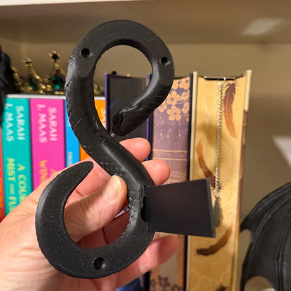 Snake Book Spine Hugger Shelf Decor | Dark Fantasy Library Accessory | Magnetic Serpent Art