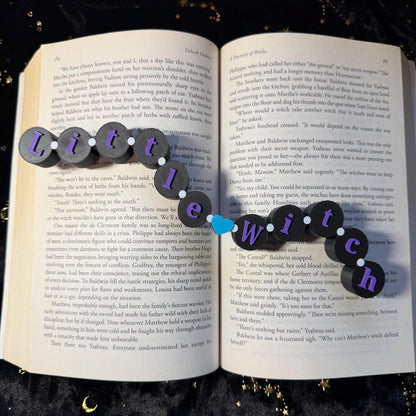 Little Witch Friendship Bracelet Sign | Fantasy Inspired Bookish Decor | Shelf Sitter