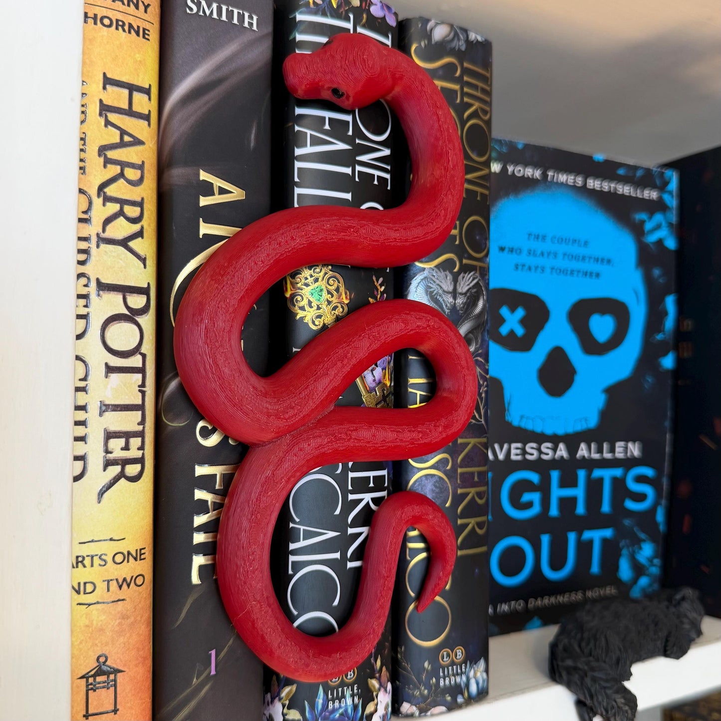 Coiled Snake Book Spine Hugger
