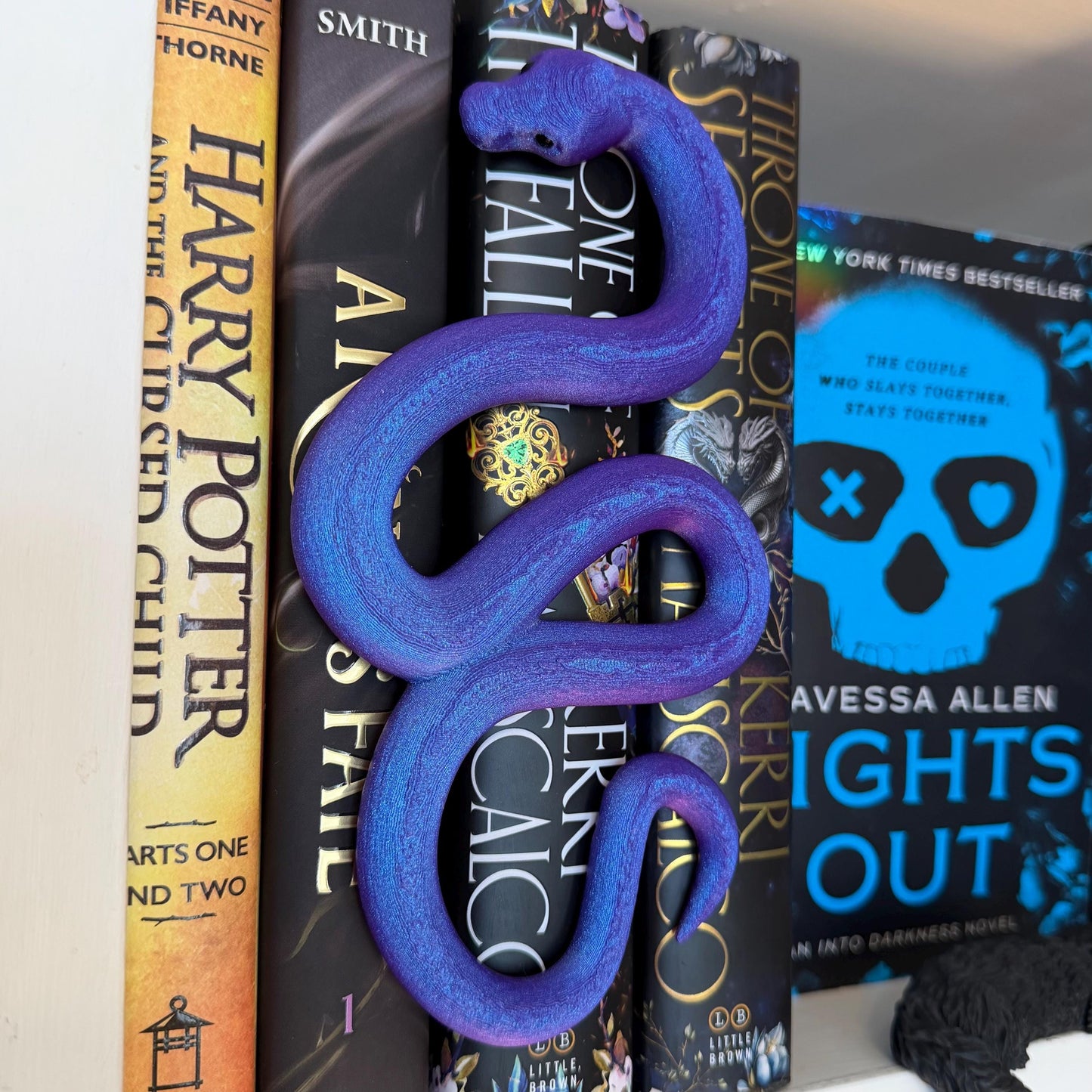Coiled Snake Book Spine Hugger