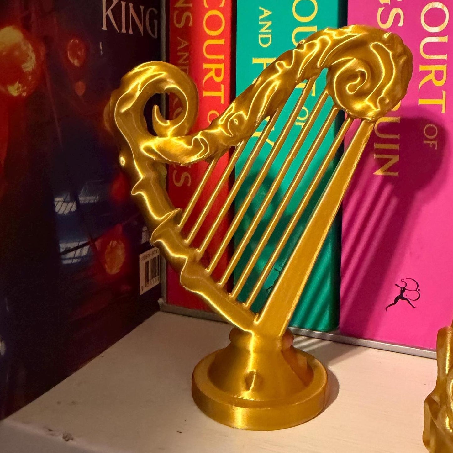 ACOTAR Inspired Dread Trove Decor | Mask, Crown, and Harp | Night Court Bookshelf