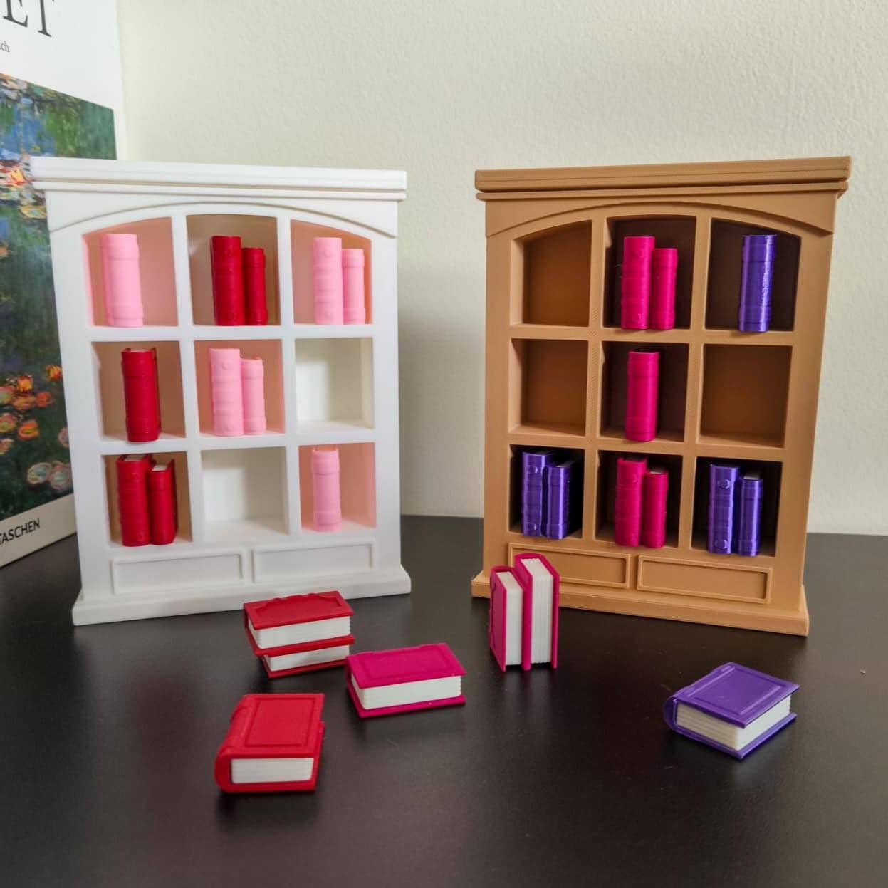 Bookshelf Tic Tac Toe Game | Bookish Shelf Sitter | Coffee Table Board Game