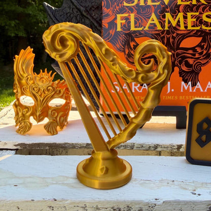ACOTAR Inspired Dread Trove Decor | Mask, Crown, and Harp | Night Court Bookshelf
