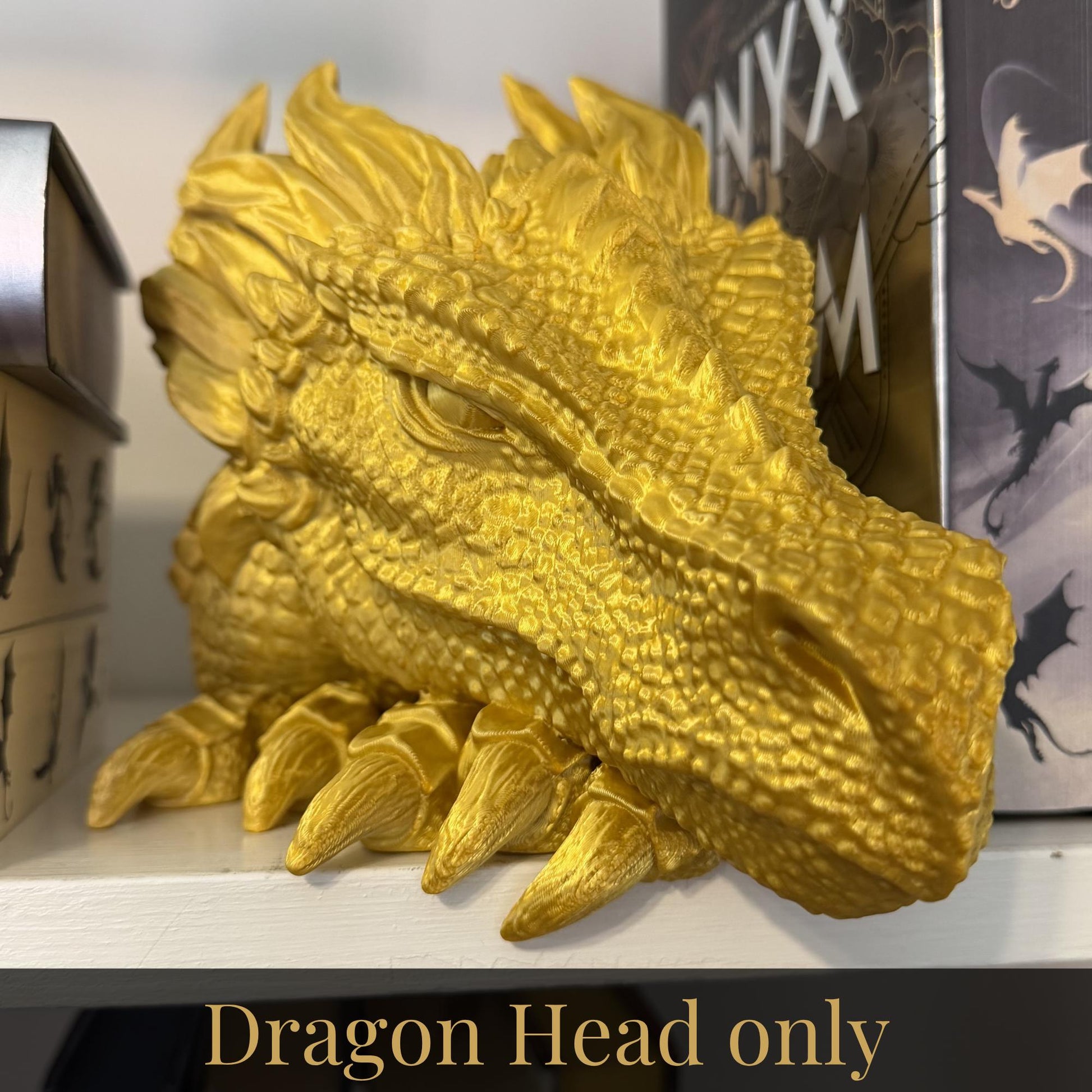 Dragon Book Nook | Fantasy Bookshelf Decor | Romantasy Library Insert