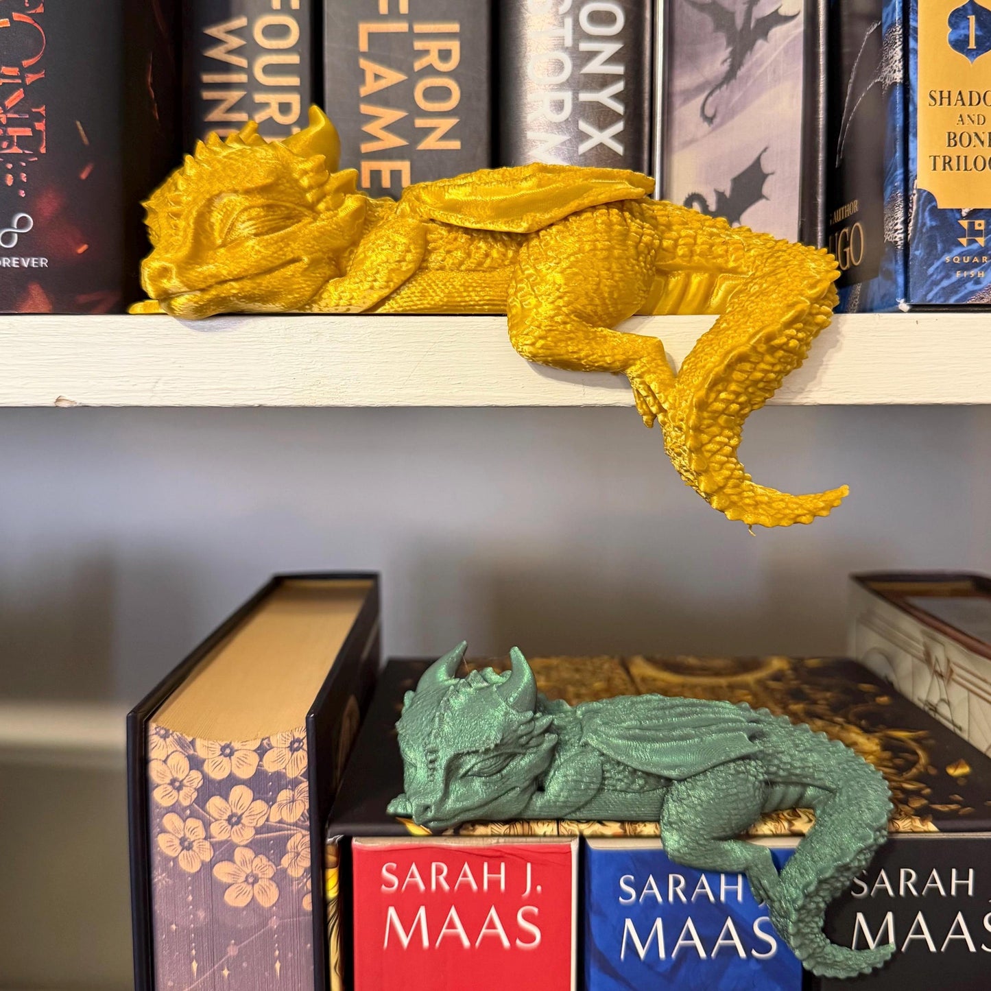 Sleeping baby dragon in small and medium.