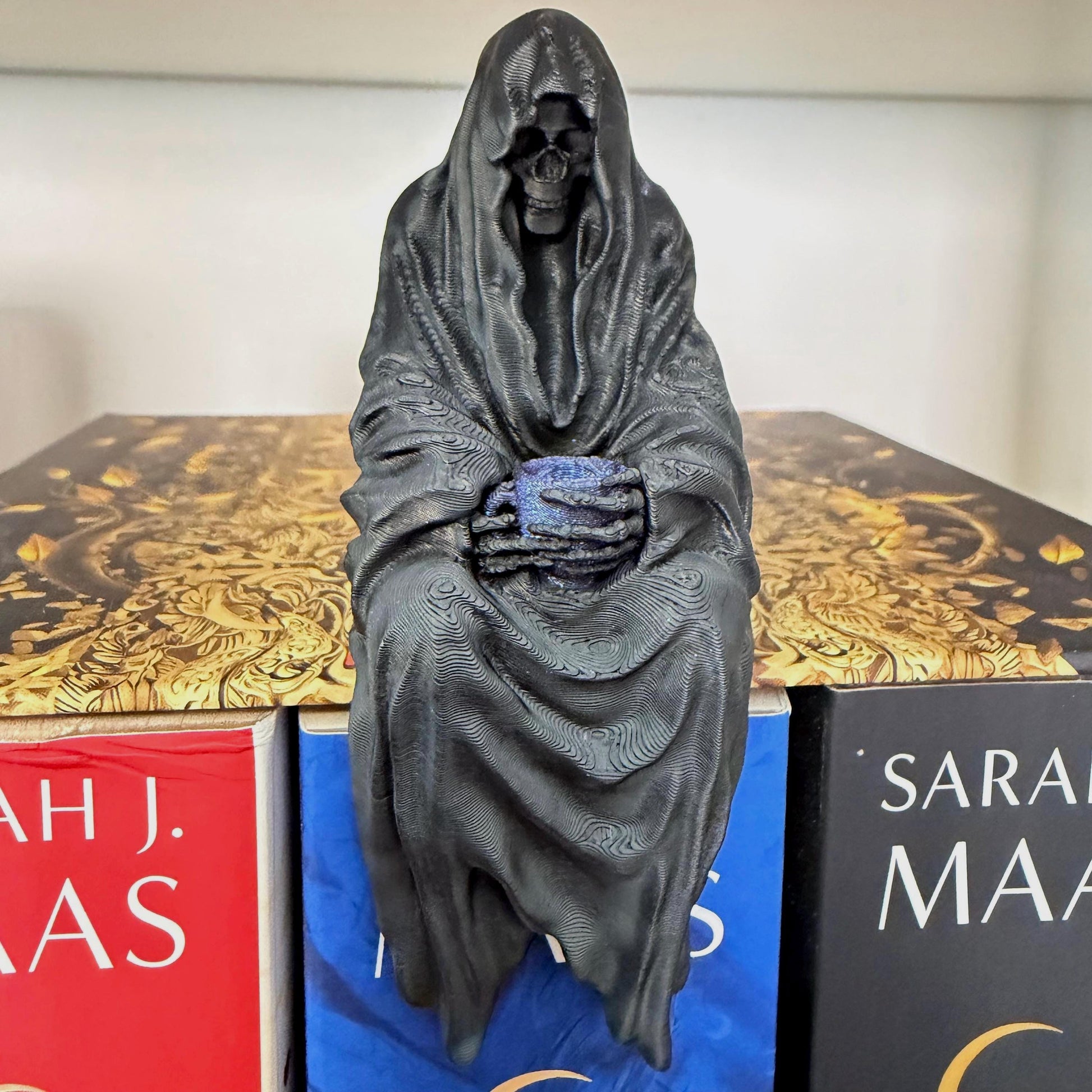 Suriel Tea Shelf Sitter Perchling | ACOTAR Inspired | Grim Reaper Figure
