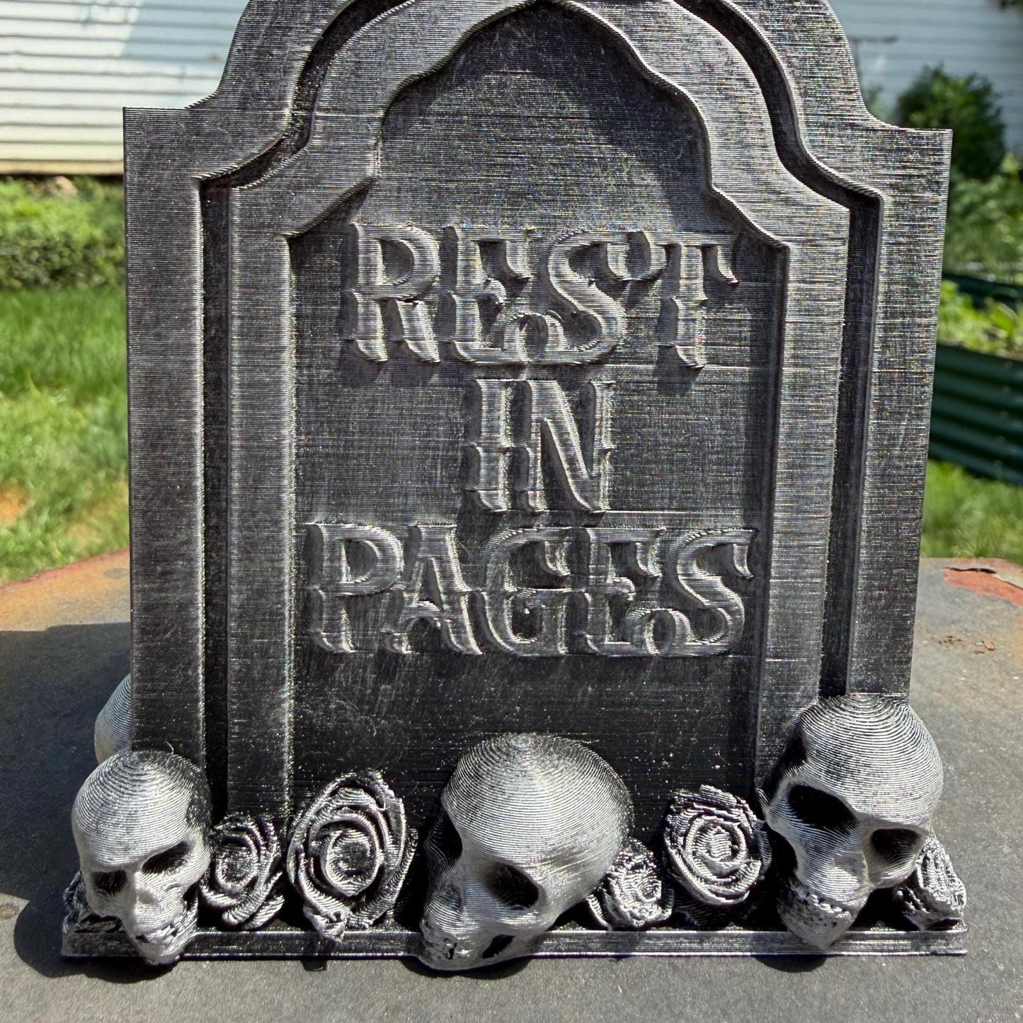 Read in Peace Gothic Tombstone Bookmark Holder