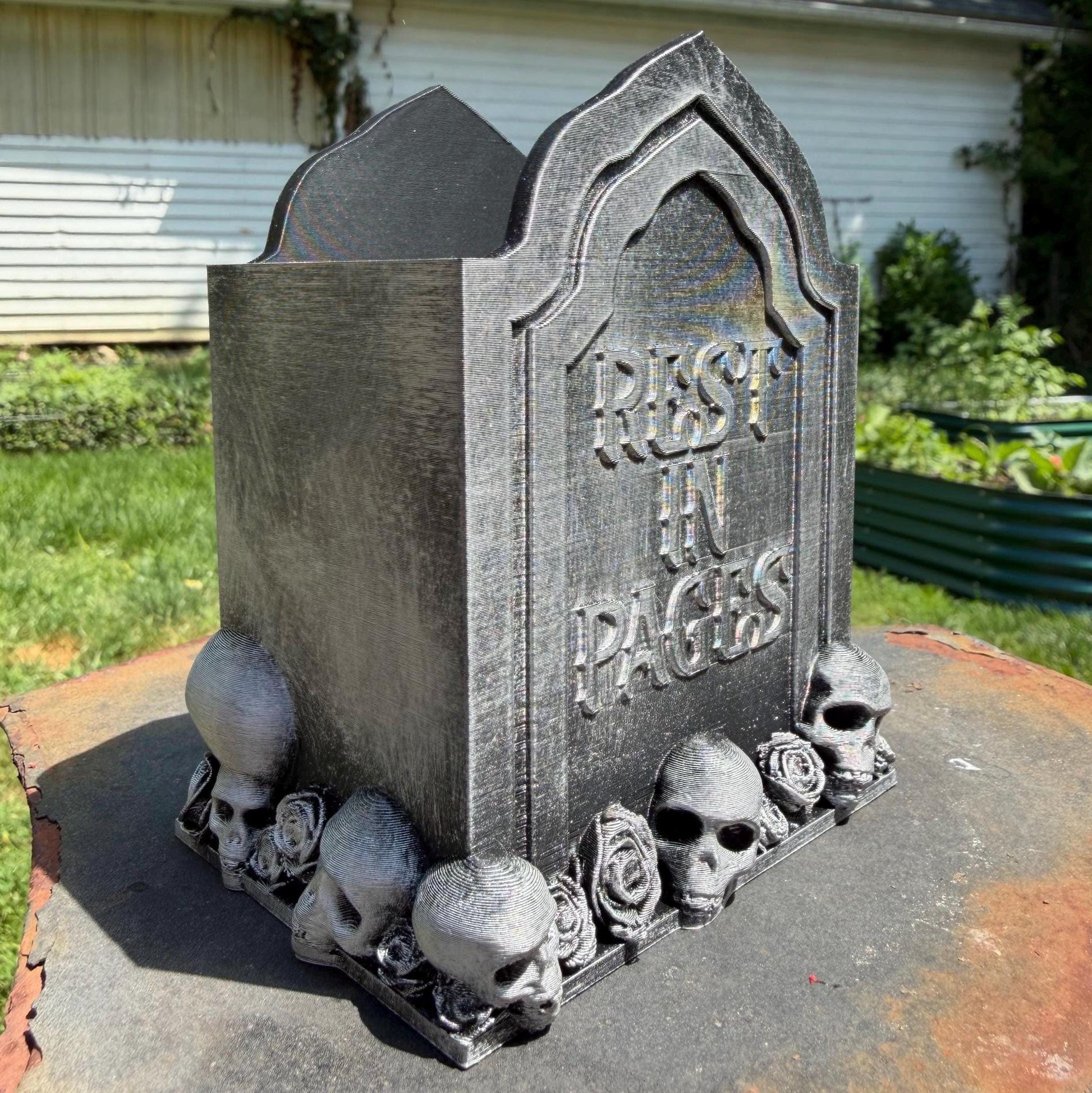 Read in Peace Gothic Tombstone Bookmark Holder