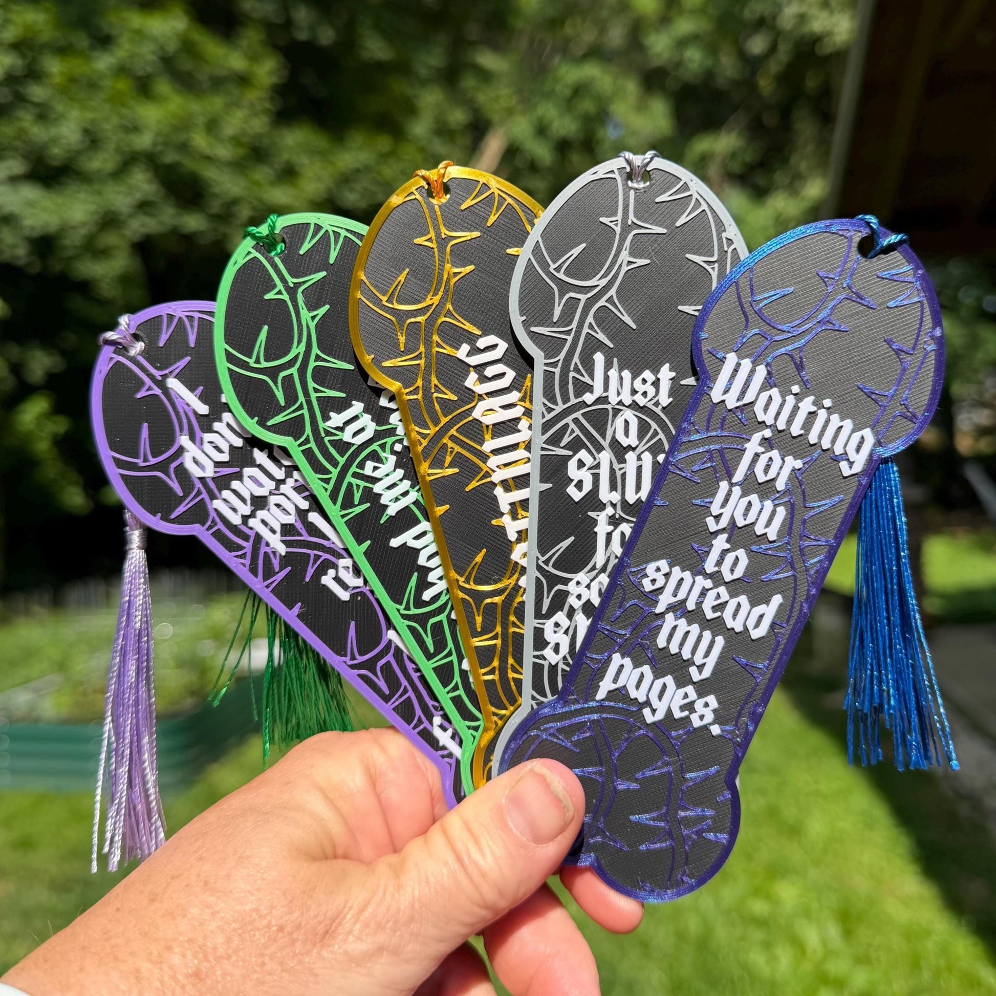 Penis Shaped Spicy Bookmarks