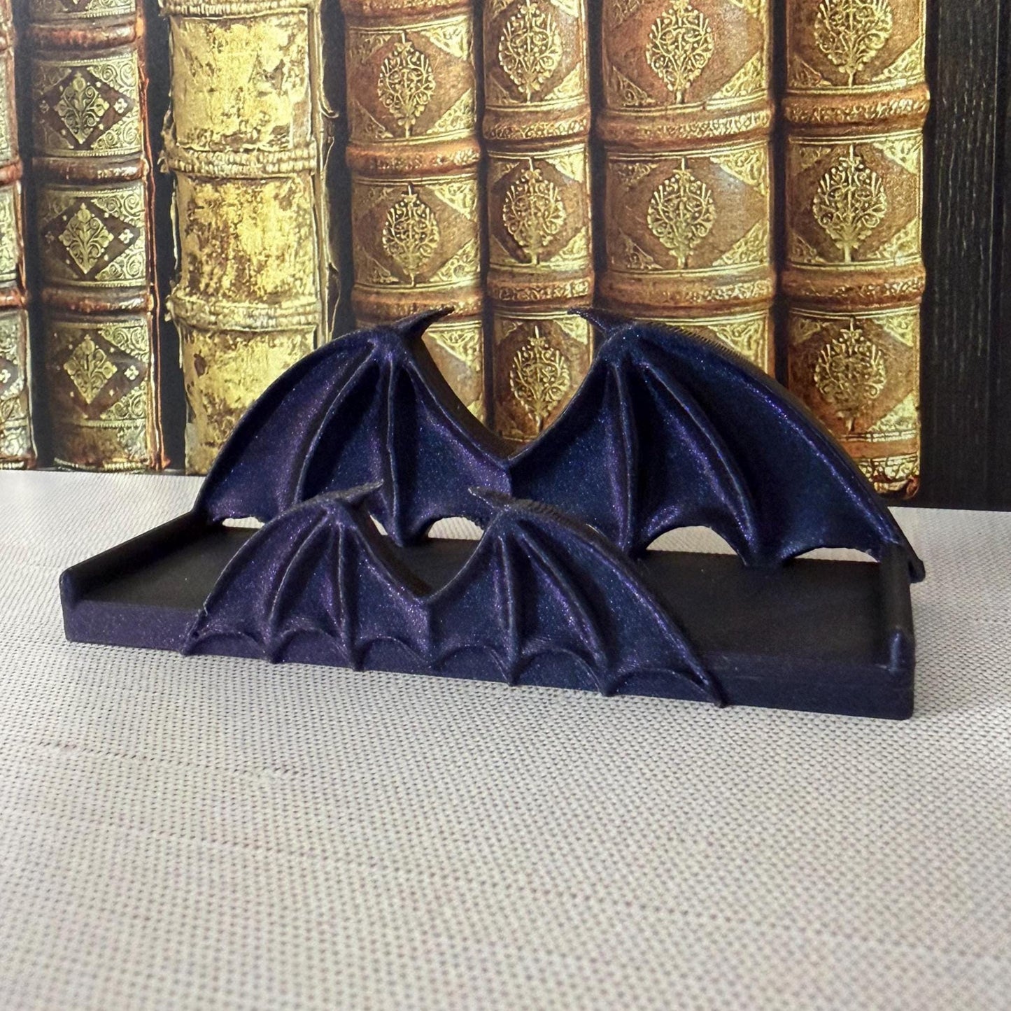 Dragon Wing Business Card Holder | Bat Wing Desk Decor | Vendor Market | Custom Card Stand