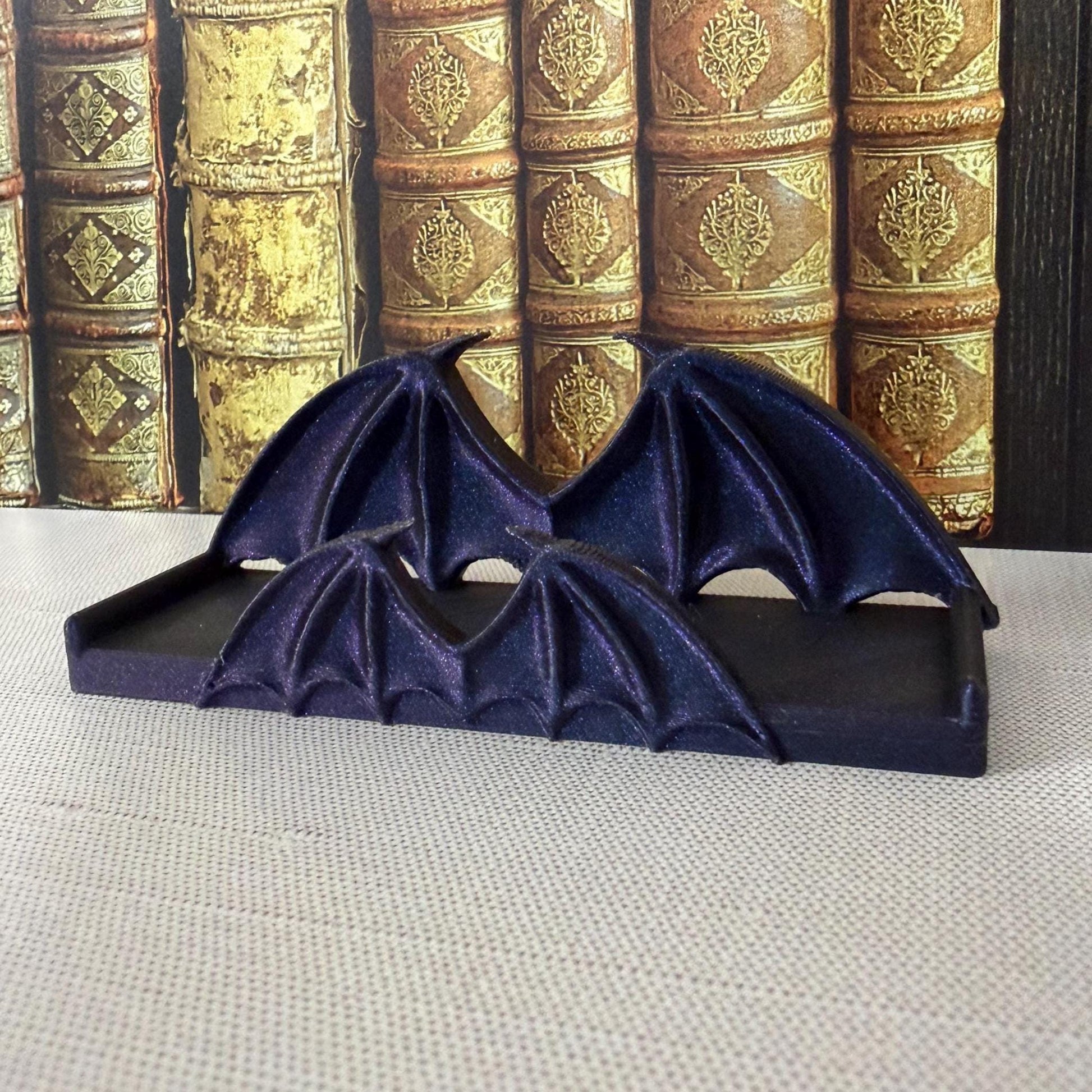 Dragon Wing Business Card Holder | Bat Wing Desk Decor | Vendor Market | Custom Card Stand