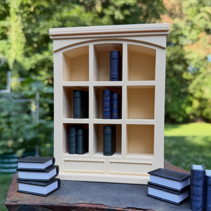 Bookshelf Tic Tac Toe Game | Bookish Shelf Sitter | Coffee Table Board Game