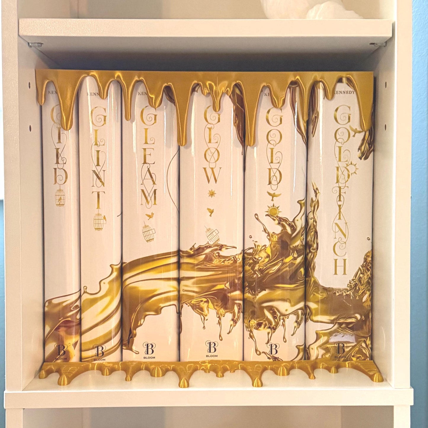 Book Dripping Overhang and Bottom Drip | Fantasy Bookshelf Decor