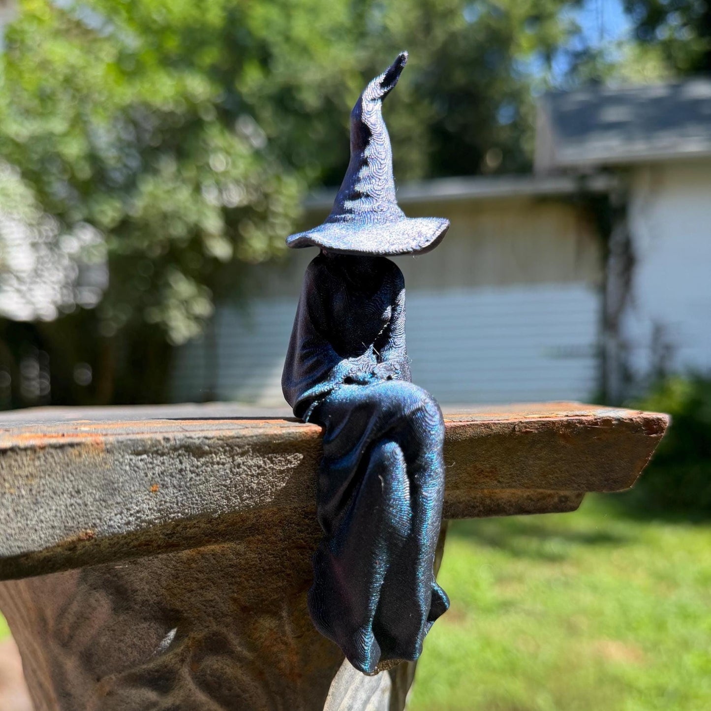 Witch Perchling | Shelf Sitter | Macabre Monitor Buddy | Gothic Plant Pal | Dark Academia Accent