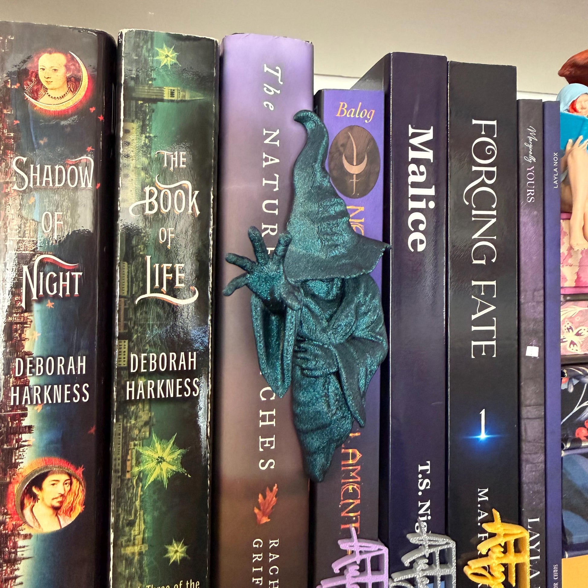 Witch Spine Hugger | Bookish Magnet | Gothic Wall Decor | Dark Academia Accent | Macabre Bookshelf Art
