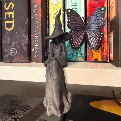 Witch Perchling | Shelf Sitter | Macabre Monitor Buddy | Gothic Plant Pal | Dark Academia Accent