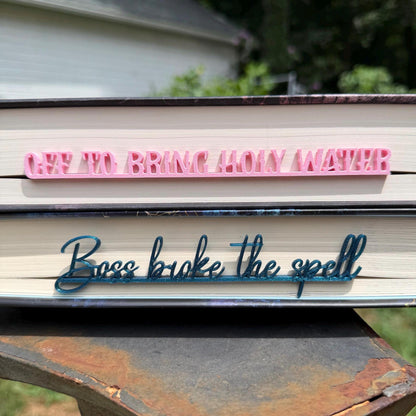Funny Bookish Side Bookmarks for Readers – Choose Your Phrase