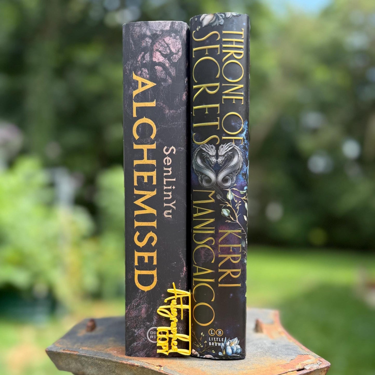 Autographed Copy Book Tag | Signed Book Marker | Bookshelf Spine Accent | Custom Color Collector Decor