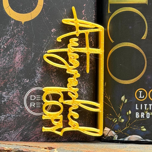 Autographed Copy Book Tag | Signed Book Marker | Bookshelf Spine Accent | Custom Color Collector Decor