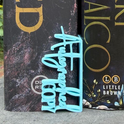 Autographed Copy Book Tag | Signed Book Marker | Bookshelf Spine Accent | Custom Color Collector Decor